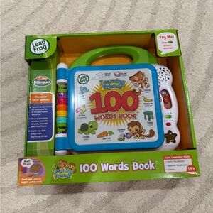LeapFrog Learning Friends 100 Words Book - Blue, Green and White